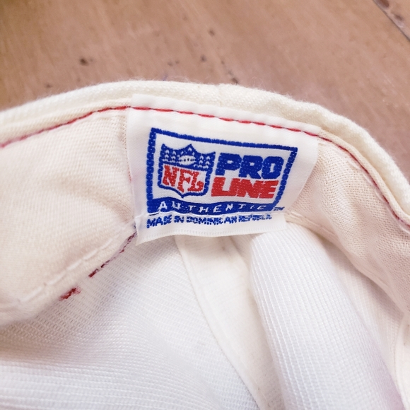 RARE Kansas City Chiefs Vintage Shark Tooth Pro Line Logo Athletic Snapback Hat - Picture 10 of 12